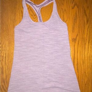 Lululemon Grey & Purple Racerback Tank